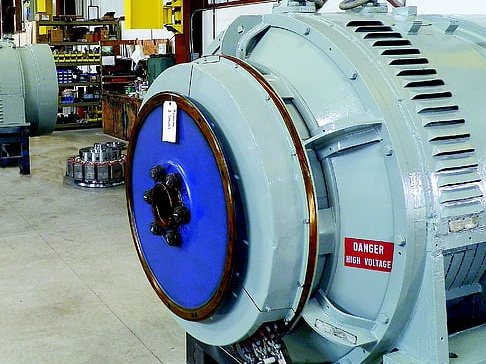 Permanent magnet direct drive motors for industrial applications.