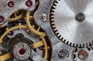 Parts of a powerful permanent magnet synchronous motor.