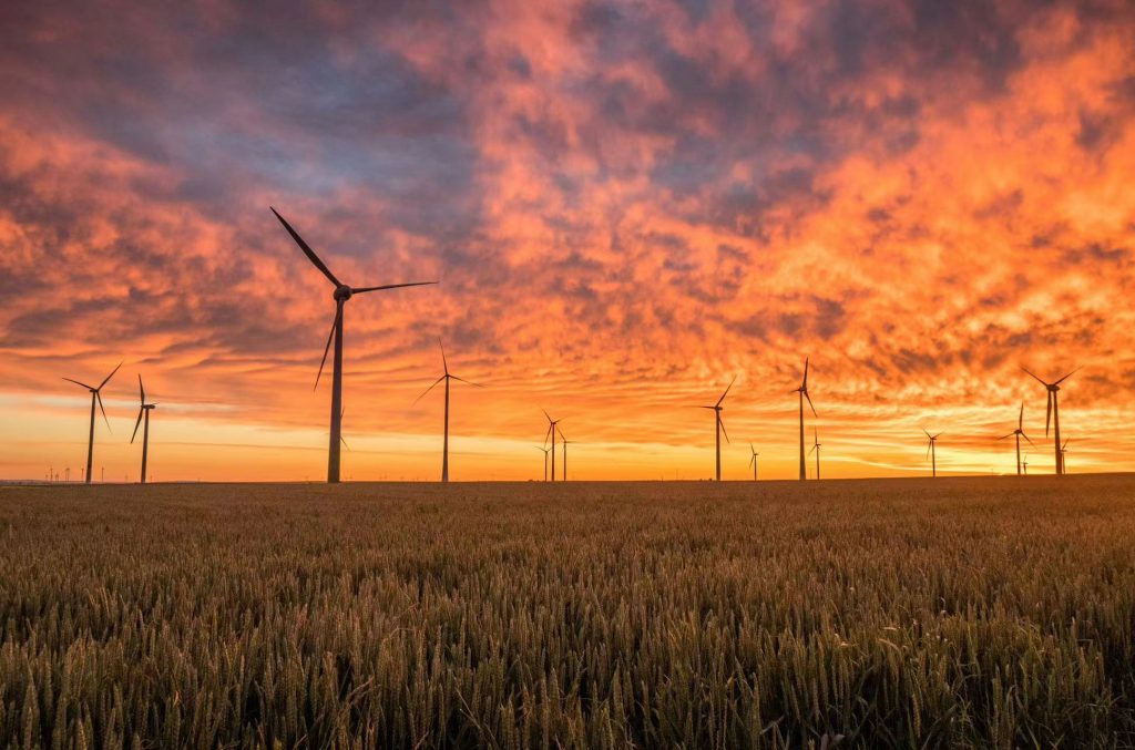 a photo of wind turbine